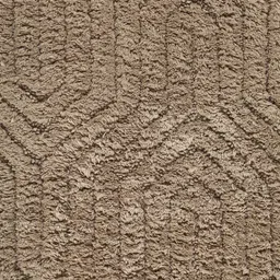 OBSESSIONS Taupe Self Design Rectangular Bath Rug image 2