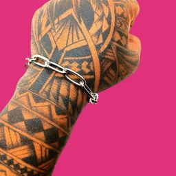 Dynamic Retail Global Men Silver Link Bracelet-5