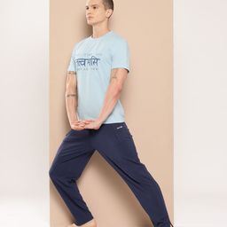 Alcis Men Typography Printed Dry Tech Slim Fit Yoga T-shirt-image-56