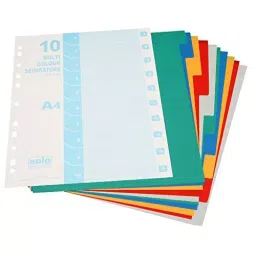 Solo Separators / Divider A4 Multicolor Rectangular Paper, SP310 image 2