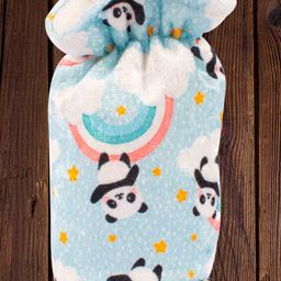 Mittenbooty Baby Bottle Cover Small Panda Print-Blue-19