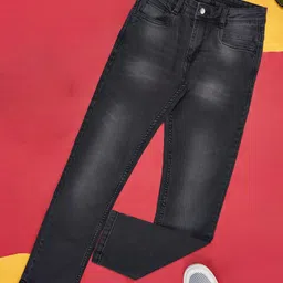 Pantaloons Junior Mild Washed Jeans - Black-picture-7