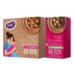 Early Foods Jowar Choco chip & Ragi Chocolate Laddoos Pack of 2, 250g each-image-83