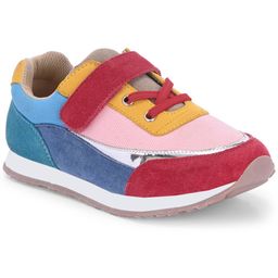 TUSKEY Colour Blocked Velcro Closure Shoes - Pink & Multi Color-image-0