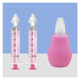 The Cheeky Kidzz Baby Pressure Nasal Syringe Nose Suction With Nasal Aspirator For Babies BPA Free (Pink)-picture-6