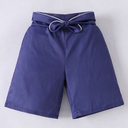 Mark & Mia Polka Dots Printed Shorts - Navy Blue-image-9