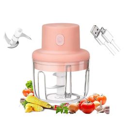 ARCADE TOYS Electric Mini Garlic Chopper - Portable Cordless Mincer Pepper Chili Food Vegetables Fruits Chopper Blender for Kitchen-PACK OF 1-COLOR MAY VARY-4