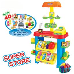 YAMAMA 40 Pcs Pretend Play Super Fruit Market Store Playsets Toys For Kids With Sound Effects Best Gift For Kids (Pack of 1 - Color May Vary)-23