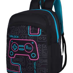 Harrisons R59 Game-On Black Pink School Backpack for Kids.(Age 3 to 6 Year- Height 16 Inches)-image-35