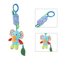 BitFeex Elephant Hanging Toy with Teether Soft Plush Rattle Toy with Hook & Silicone Teether for Sensory Play Gift for Newborns and Toddlers Aged 012 Months image 2