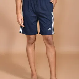 SKYKNIT Men Striped Technology Regular Fit Mid-Rise Shorts-picture-16