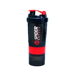 GROUPERS Spider Red & Black Printed BPA Free Water Bottle & Capsules Compartment 500 ML-image-49