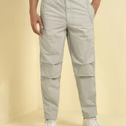 Allen Solly Men Comfort Fit Pure Cotton Cropped Trousers-image-45
