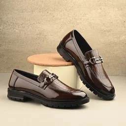 Mactree Men Round Toe Formal Loafers-image-73