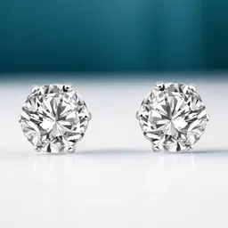 The Roadster Silver Plated Cubic Zirconia Studded Circular Shape Earrings-15