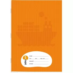 Youva A4 Long Brown Note Book 172 Pages Soft Bound Single Line 23439, (Pack of 4) image 4