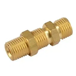 Merababa Brass 6.35 mm (1/4") BSP Bulkhead Union for Compression/Brass Tube Fitting (Pack of 2)-picture-20