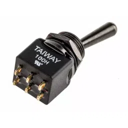 RS PRO Toggle Switch PCB Mount On-On DPDT Solder Terminal, 8200504 image 2