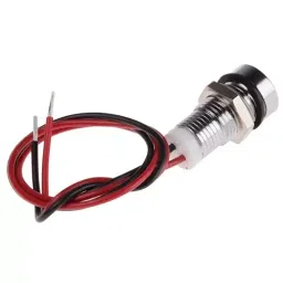 RS PRO White Panel Mount Indicator 2V DC, Mounting Hole Size 8 mm, Termination Type Lead Wires, IP Rating IP67, Model No 7239328 image 2