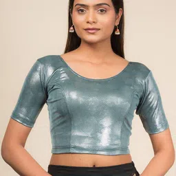 Bindigasm's Advi Women Shimmering Stretchable Saree Blouse-55