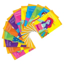 Youva Regular Long Note Book 17cmx27 cm 172 Pages Assorted Unruled Paper 23460, (Pack of 12)-46