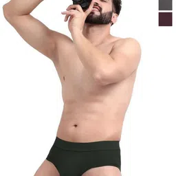 FREECULTR Men Pack Of 4 Anti Bacterial Micromodal Basic Briefs FCP-CX-B-AG-MG-PW-SAB-L-24