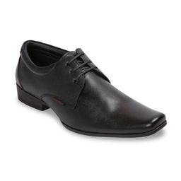 Red Chief Men Black Leather Formal Shoes-image-22
