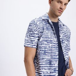 UNRL Men Striped Printed Casual Shirt-image-15