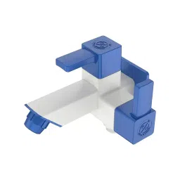 RN PTMT 2 Way Bib Tap with Flange Wall Mount White & Metallic Blue 20 mm Faucet Hole, RNVIR02A16-image-64