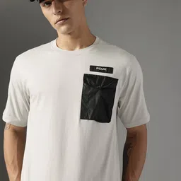 FCUK Pure Cotton Relaxed Fit Pocket T-shirt-picture-12