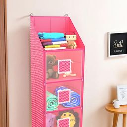 Kuber Industries Pink Set of 2 Regular Multi-Utility Organisers image 1
