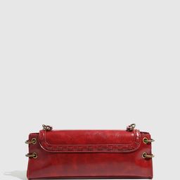CORSICA Textured PU Structured Sling Bag with Tasselled image 4