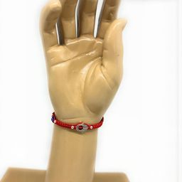 Red silk dori hamsa evil eye Bracelet-image-79
