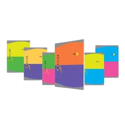 Youva Stellar Foolscap Long Note Book 21 cmx33 cm 288 Pages 64 GSM Paper Single Line 23985, (Pack of 6)-38