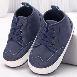 Cute Walk by Babyhug Booties with Lace Up Closure-  Blue-image-34