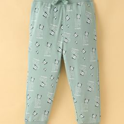 Doreme  Single Jersey Knit Full Length Legging with Butterfly Print - Lime Green-image-40