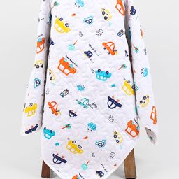 Moms Home Organic Cotton Baby Muslin AC Quilt Blanket New Car - Multicolour-picture-27