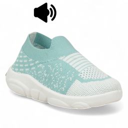 Lil Lollipop Colour Blocked Slip On Musical Shoes - Green-image-85