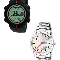 TARIDO Men Pack of 2 Dial & Straps Analogue Watch TD1672SL01TD3129SM02-40
