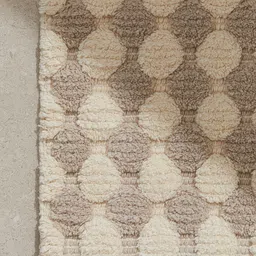 H&M Beige Patterned Cotton Bath Mat-image-92