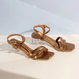 Inc 5 Striped Party Block Sandals with Buckles-5