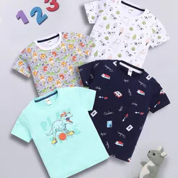 LITTLE NINJA Boys Printed Pockets T-shirt-image-11