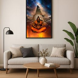999Store Brown & Blue 1 Piece Canvas Other Wall Paintings-image-98