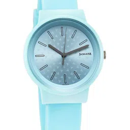 Sonata Women Splash Geometric Printed Dial Analogue Watch 87048PP05W-49