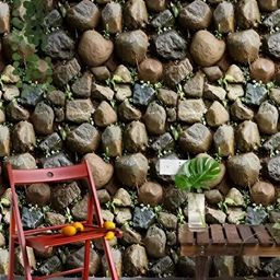 Asian royal Green & Brown 3D Printed Self Adhesive Wall Sticker-picture-26