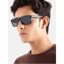 Carlton London Black and Red Toned with Black Polarised Lens Square Sunglass - CLSW448 (55)-image-48