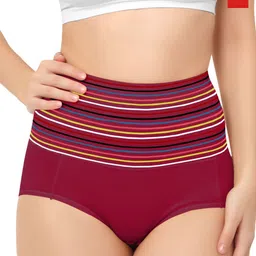 Bella Voste Pack Of 2 Striped Hipster Shapewear-image-35