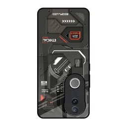 QRIOH Tech Aesthetics Printed Vivo V50e 5G Impact Resistant Back Case-20