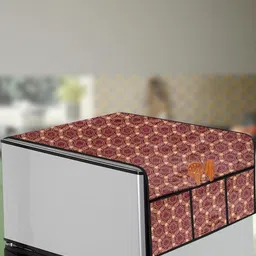 The Furnishing Tree Multi-Coloured Printed Refrigerator Cover-99