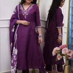 DIVASTRI Women Embroidered Beads and Stones Pure Cotton Kurta with Trousers & Dupatta-30